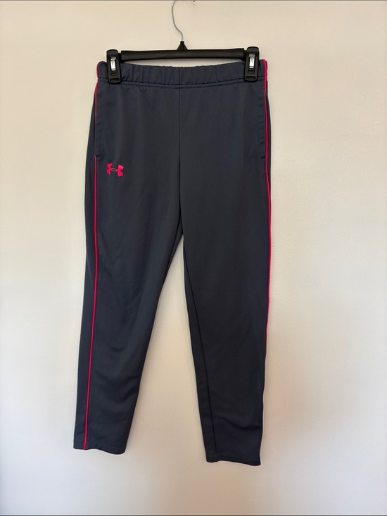 Under Armour Other - Under Armour Girls Navy Sweatpants with Bright Pink Trim
